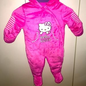 Fleece Hello Kitty Snow/Winter Suit 12 Month Size